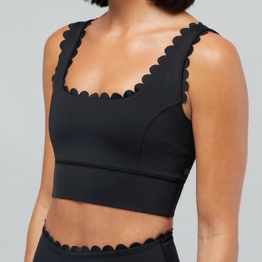 Black Scalloped Edge Bra